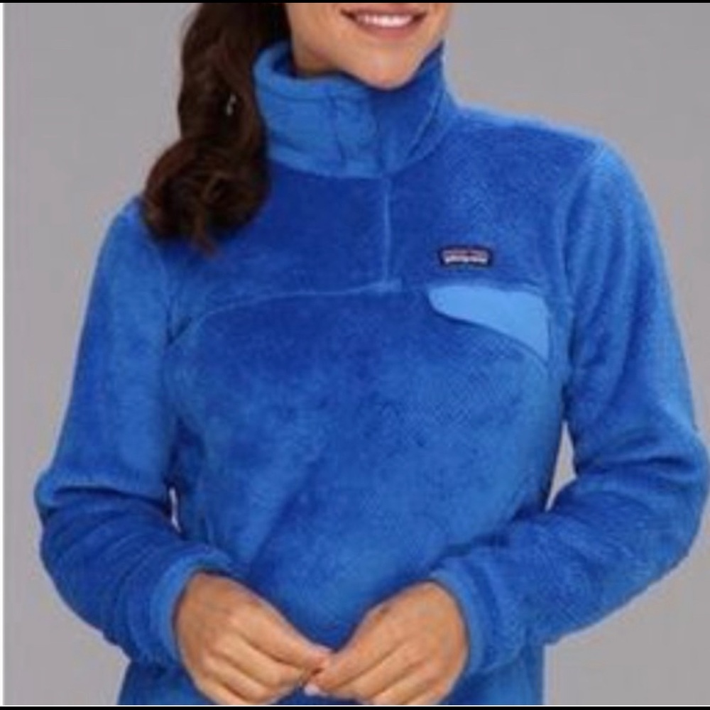 Patagonia Women’s Re-Tool Snap-T Fleece Pullover XXS Bandana Blue/Channel Blue
